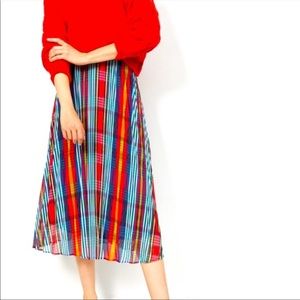 Maeve Naya midi pleated org.$120, now $60 NWOT